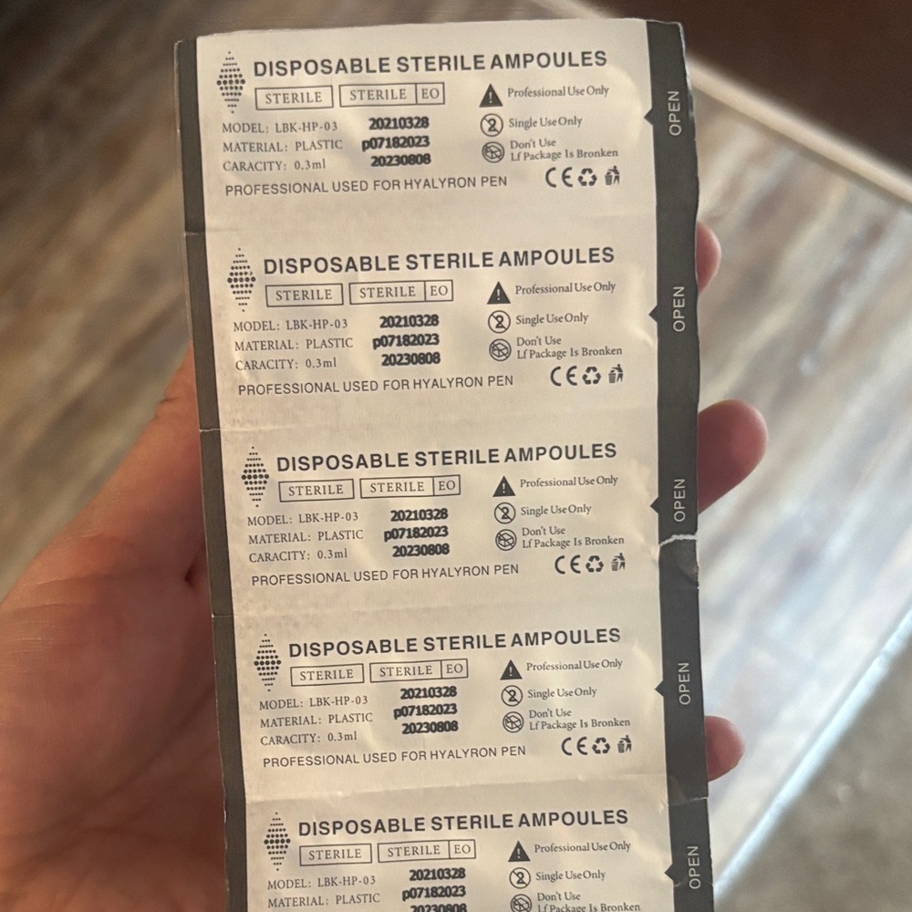 Disposable Sterile Ampoules